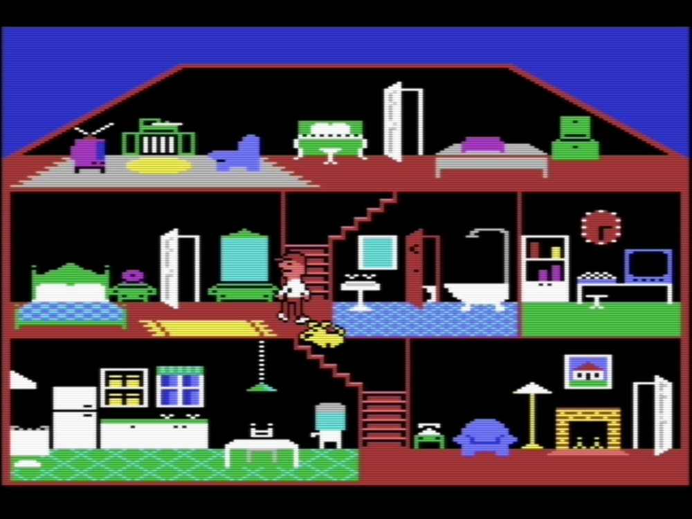 Gameplay of Little Computer People for Commodore 64